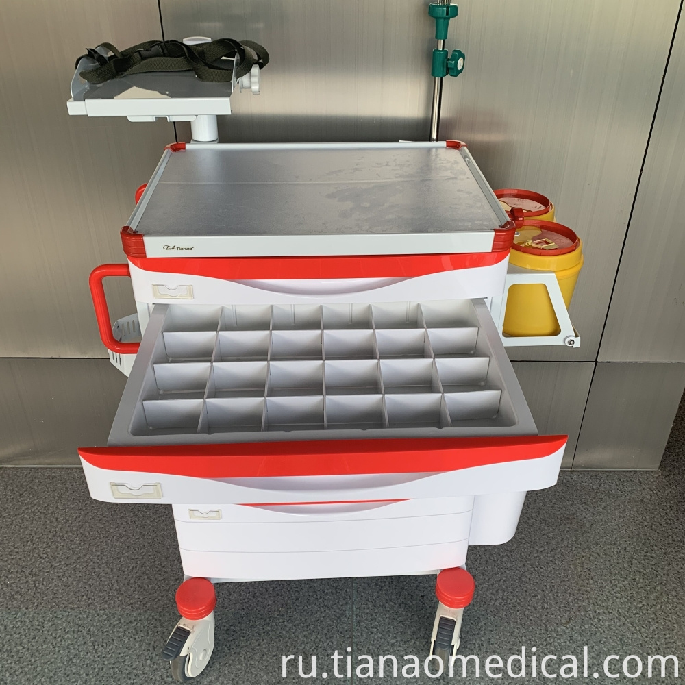 Медицинская Практическая Аварийная Тележка Medical Practical Emergency Trolley